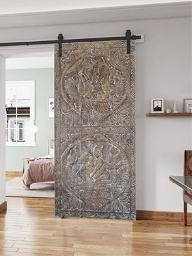 Carved Kamasutra Sliding Barn Door 72x35